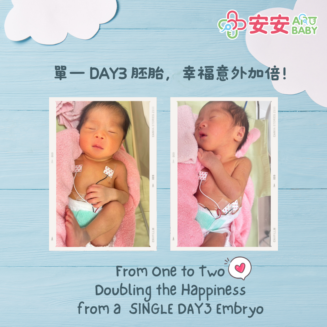 【安安十全】~植入一顆DAY3新鮮胚胎 意外迎來可愛雙寶~